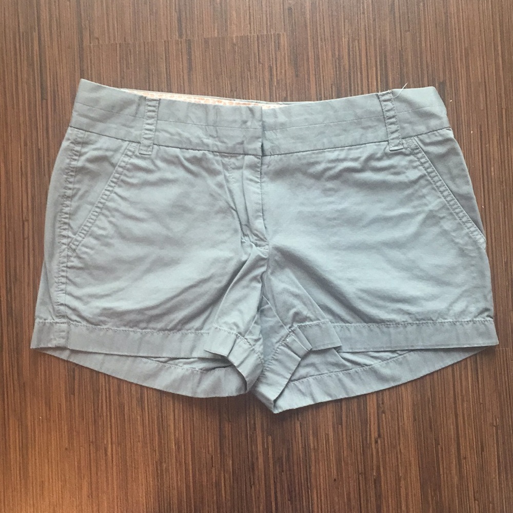 Jcrew light grey chino shorts